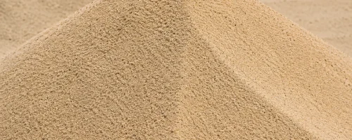 Areia lavada e peneirada fina